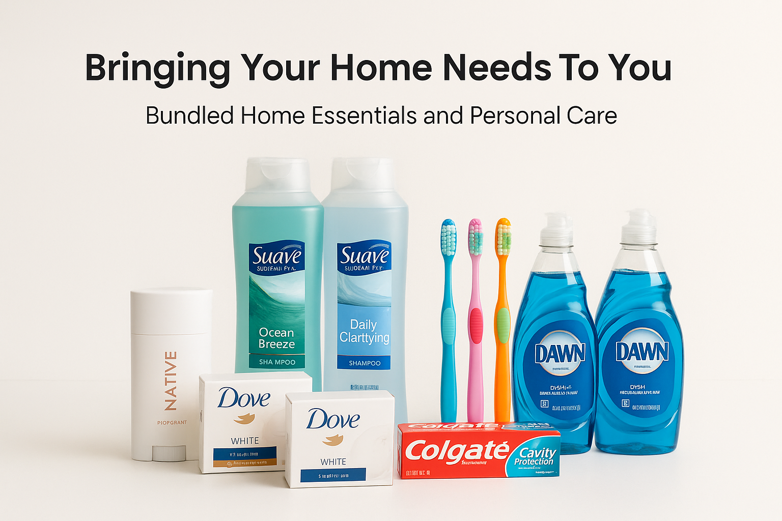 Correct Bringing your home needs to you to "Bringing Your Home Needs To You". Also make the font poppins